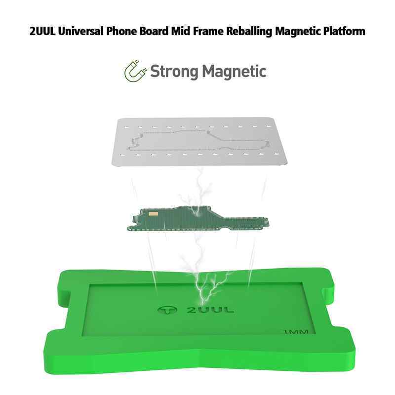 Set za kuglanje za srednji frejm 2UUL Universal Phone Board Mid Frame Reballing Magnetic Platform