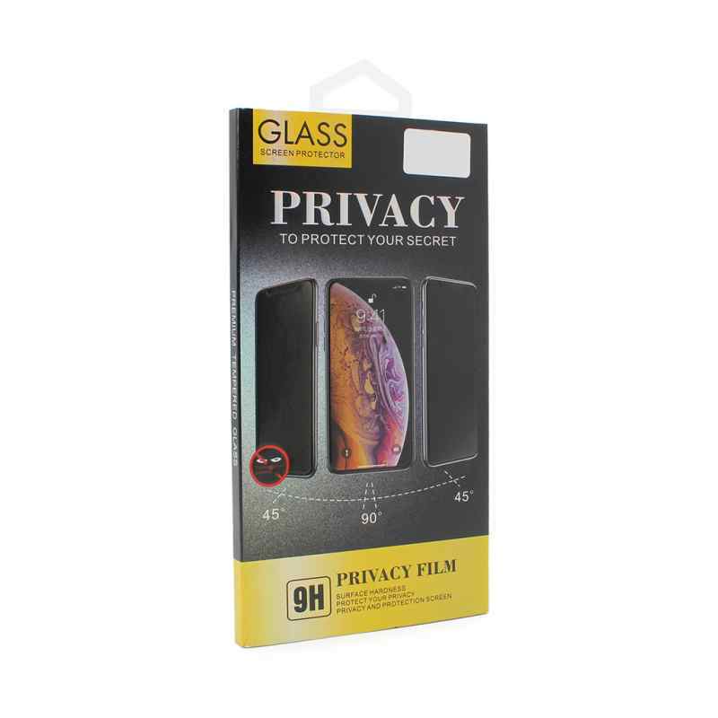 Zaštitno staklo Privacy 2.5D za iPhone 12/12 Pro crna