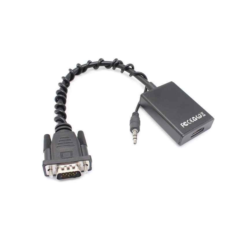 Adapter VGA M na HDMI Z audio+power 25cm