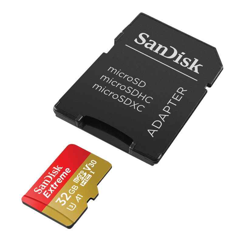 Kartica SanDisk SDHC 32GB Extreme micro 100MB/s V30 UHS-I U3+ SD adaperom
