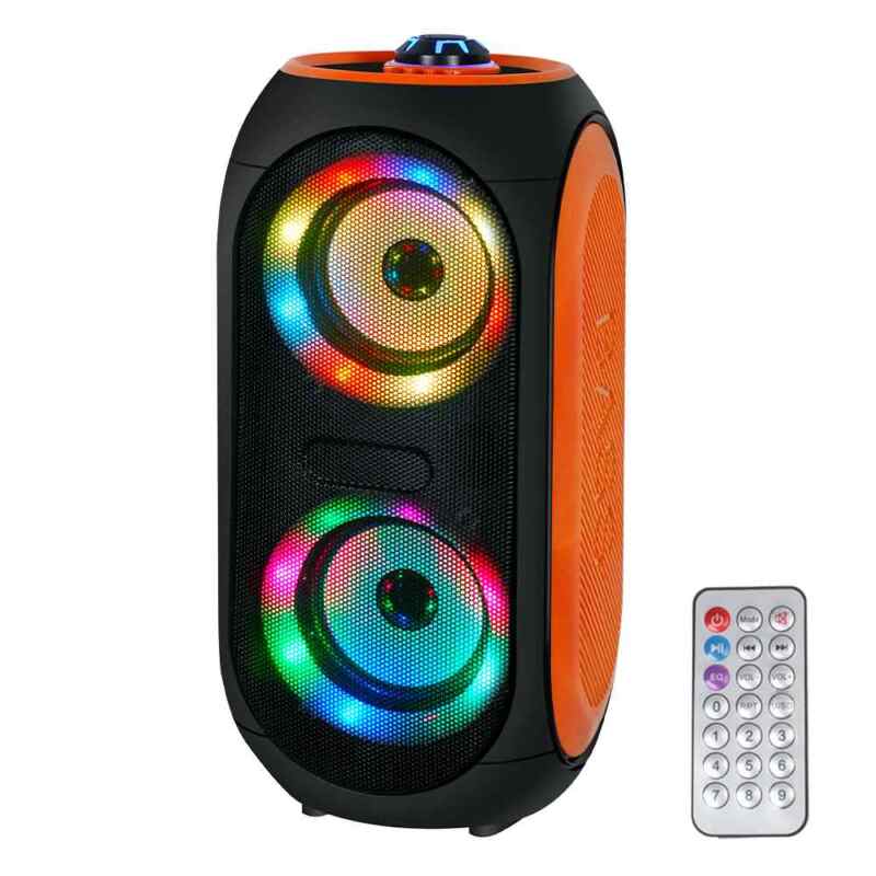 Bluetooth zvucnik P101 2x4 inča narandzasto crni