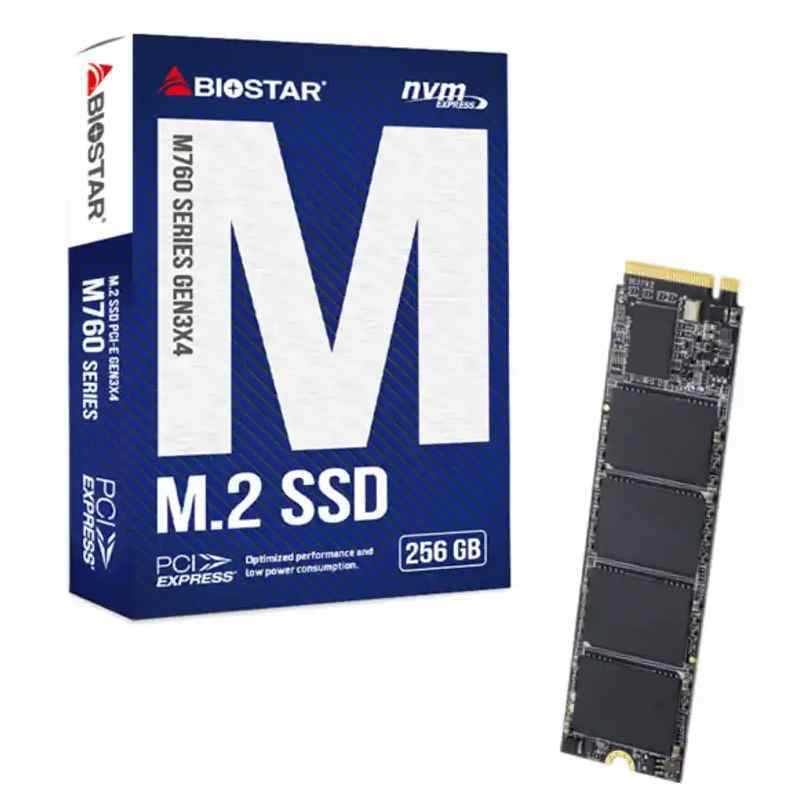 SSD M.2 NVME 256GB Biostar 2800MBs/1700MBs M760