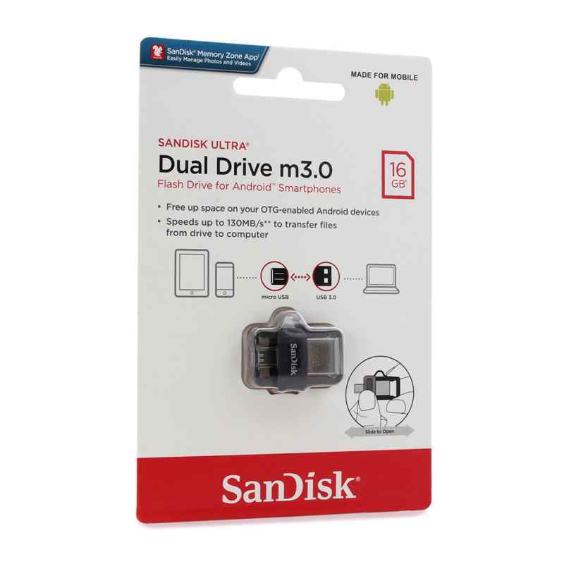 USB Flash memorija SanDisk Ultra 16GB m3.0 Grey&Silver