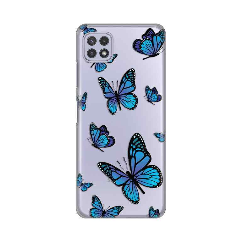 Maska silikon Print za Samsung A22 5G Blue butterfly