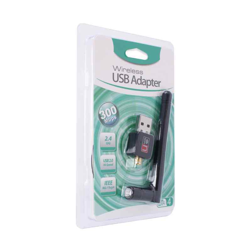 Bežični N adapter sa antenom USB 2.4GHz 2DB 300Mb JWD-U61