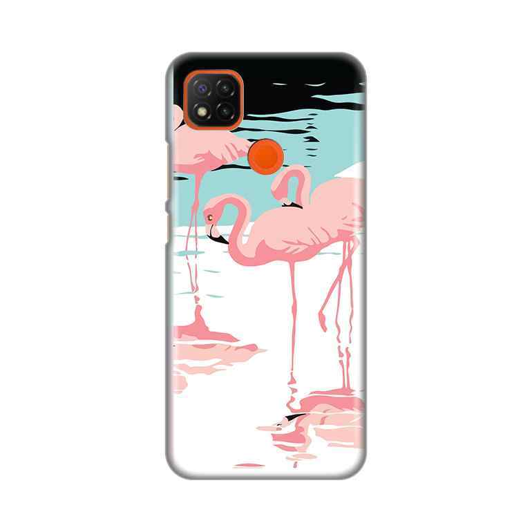 Maska silikon Print za Xiaomi Redmi 9C/10A Pink Flamingos