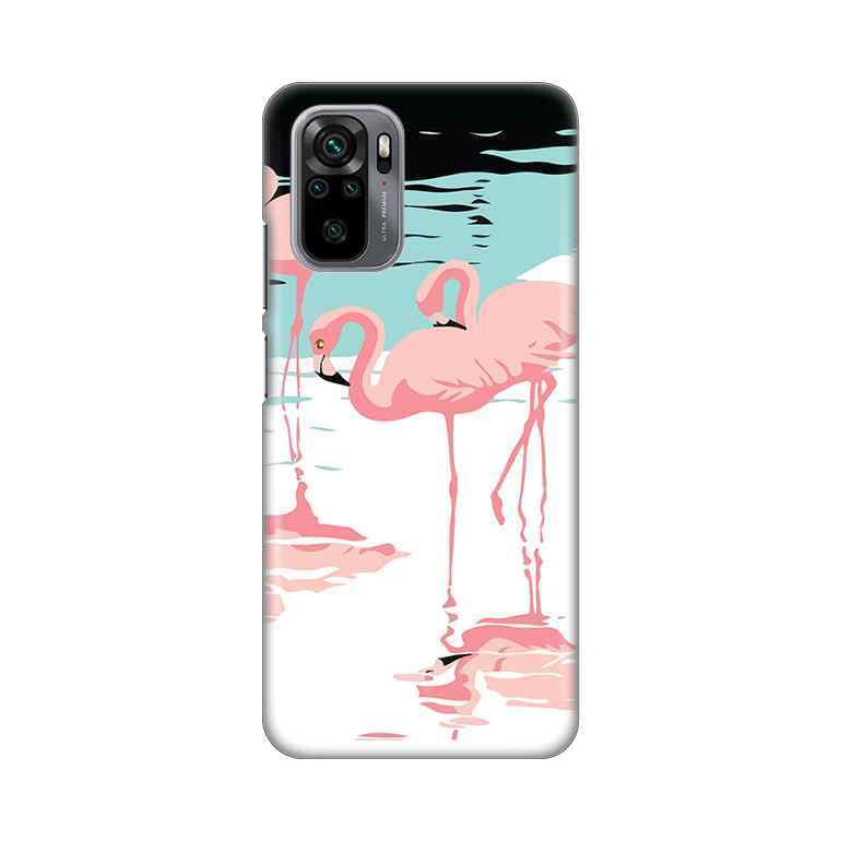 Maska silikon Print za Xiaomi Redmi Note 10 4G/10s Pink Flamingos