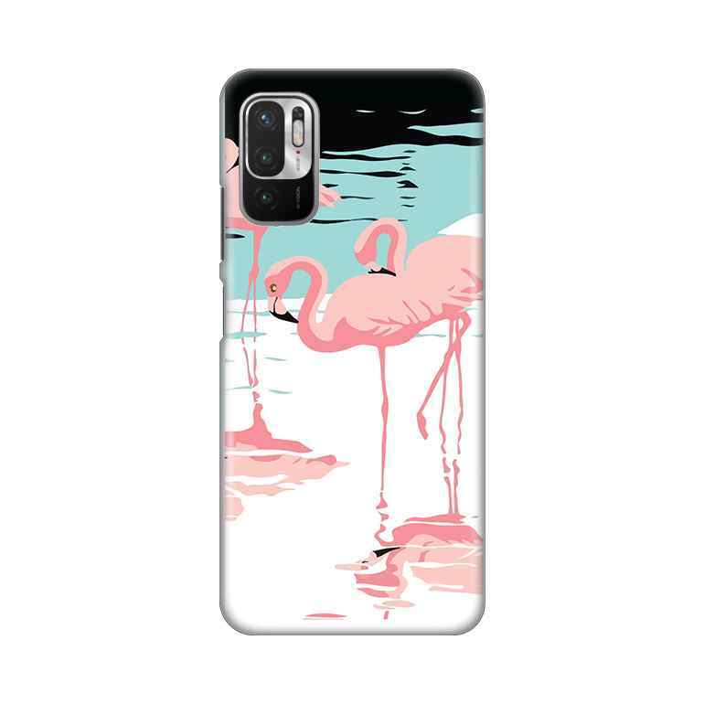 Maska silikon Print za Xiaomi Redmi Note 10 5G Pink Flamingos