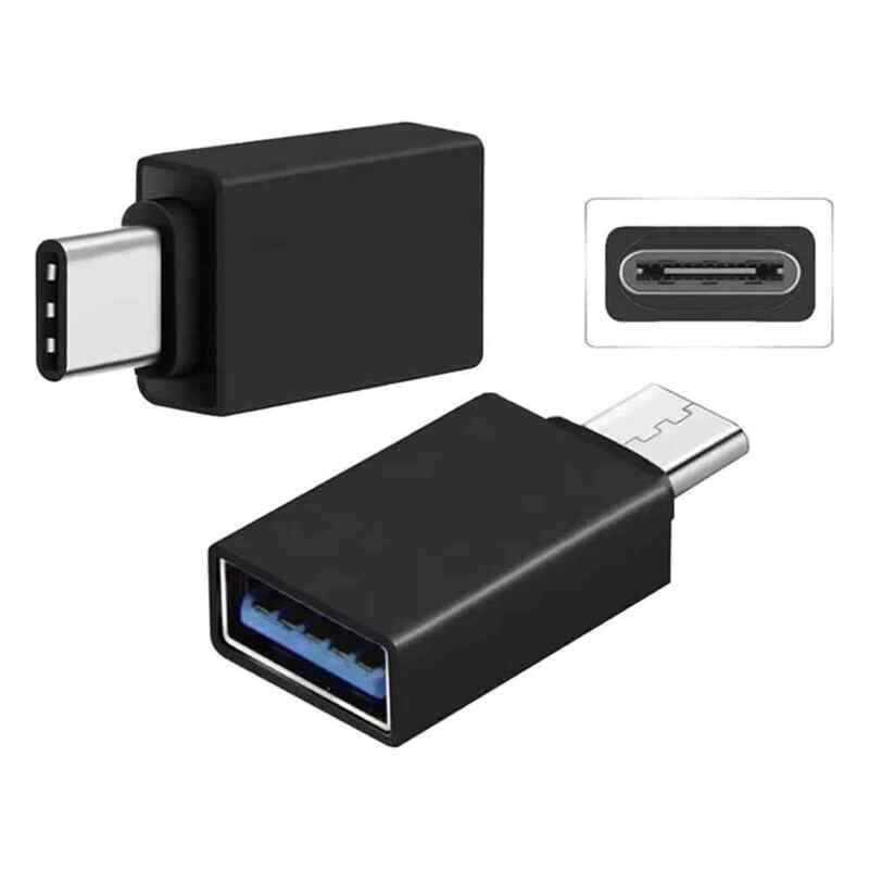 Adapter USB na Type C crni