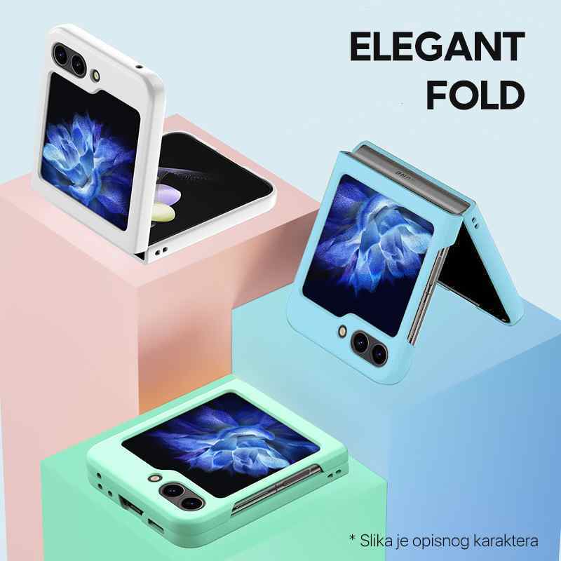 Maska Elegant Fold za Samsung F731B Galaxy Z Flip 5 5G svetlo zelena