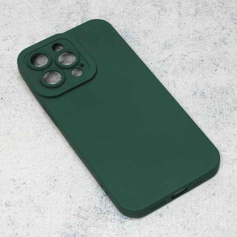Maska Silikon Pro Camera za iPhone 13 Pro tamno zelena