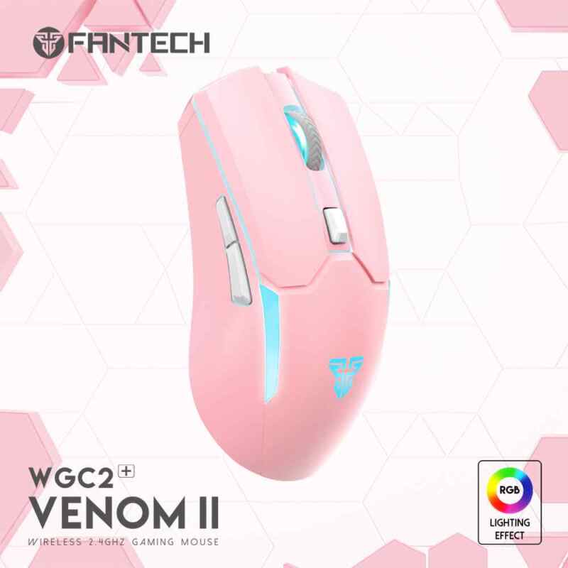 Mis Bežični Gaming Fantech WGC2+ Venom II Sakura