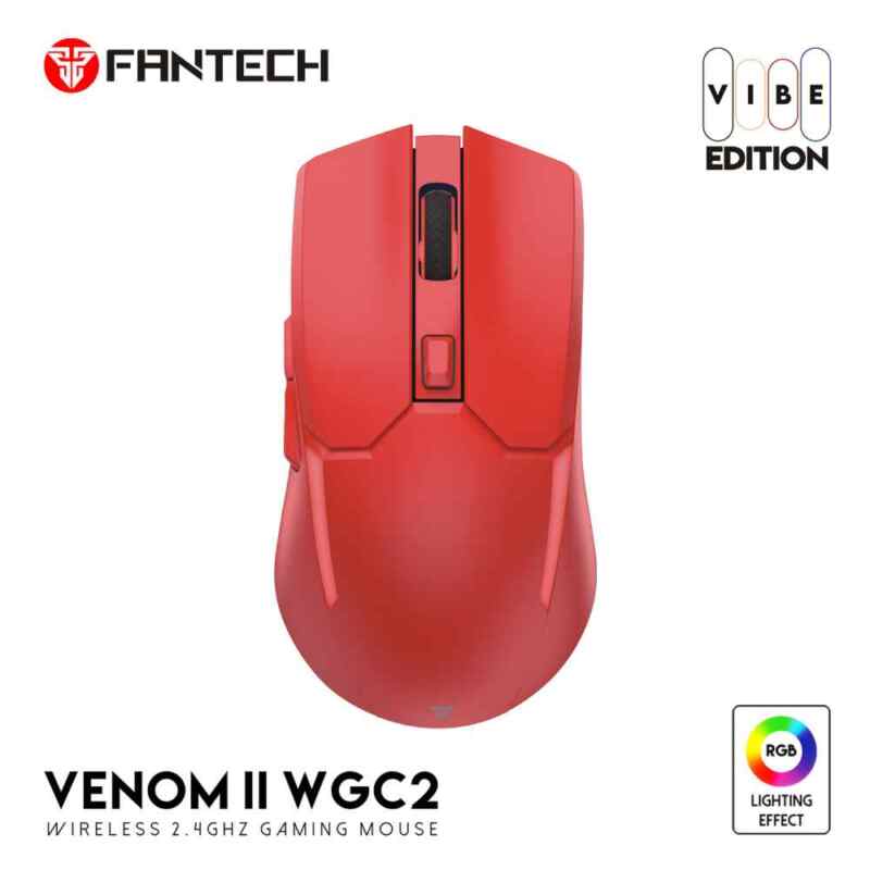 Mis Bežični Gaming Fantech WGC2 Venom II crveni