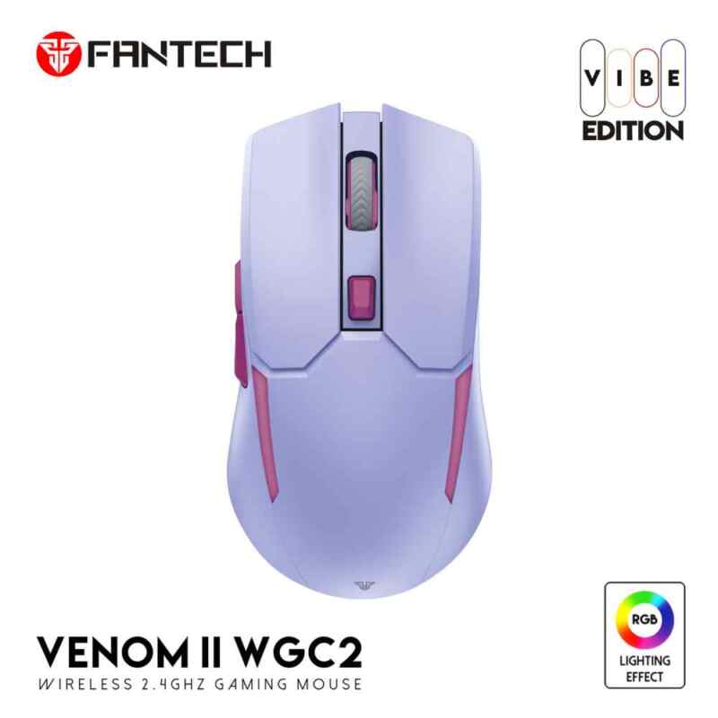 Mis Bežični Gaming Fantech WGC2 Venom II ljubicasti