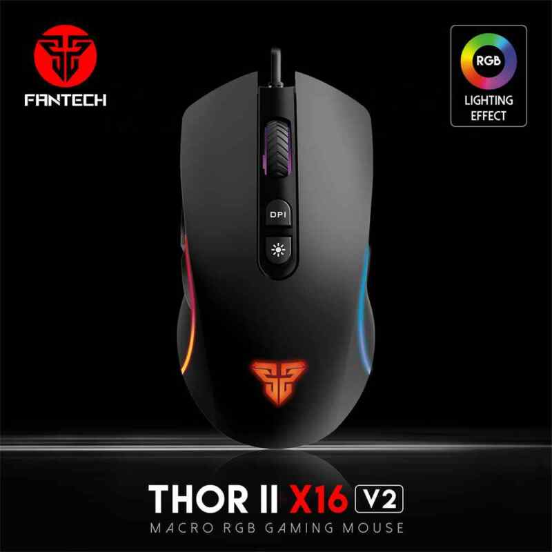 Mis Gaming Fantech X16 V2 Thor II crni