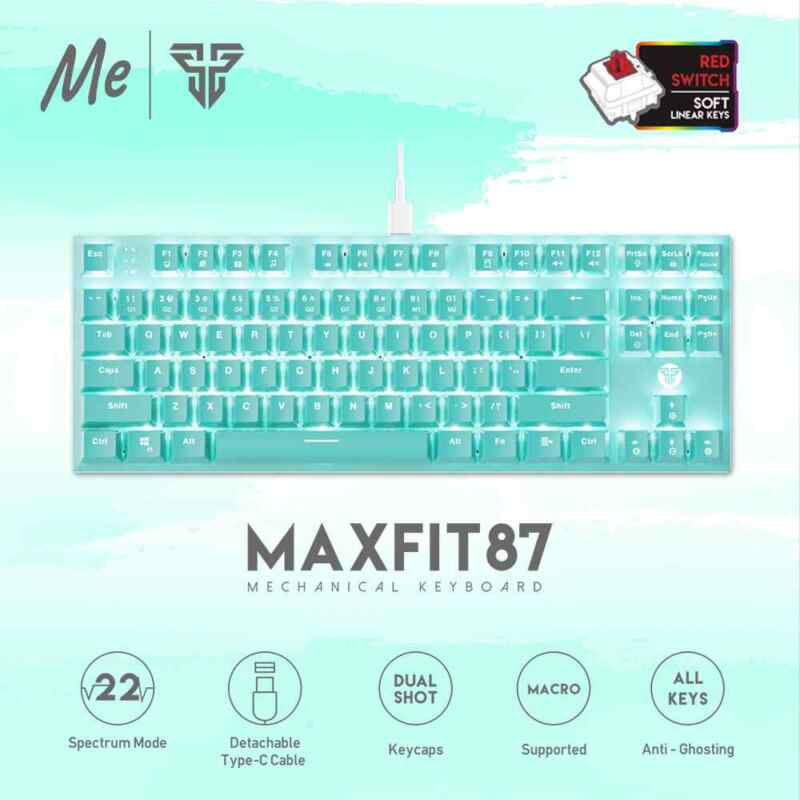 Tastatura Mehanicka Gaming Fantech MK856 RGB Maxfit 87 Red switch Mint Edition