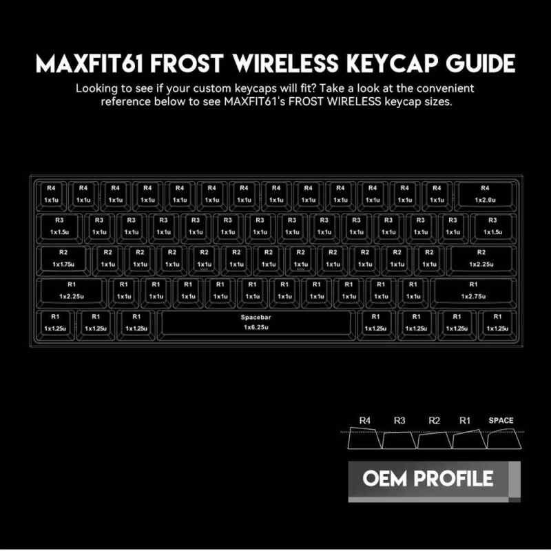 Tastatura Mehanicka Gaming Fantech MK857 RGB Maxfit61 FROST Bežični Space Edition Blue switch