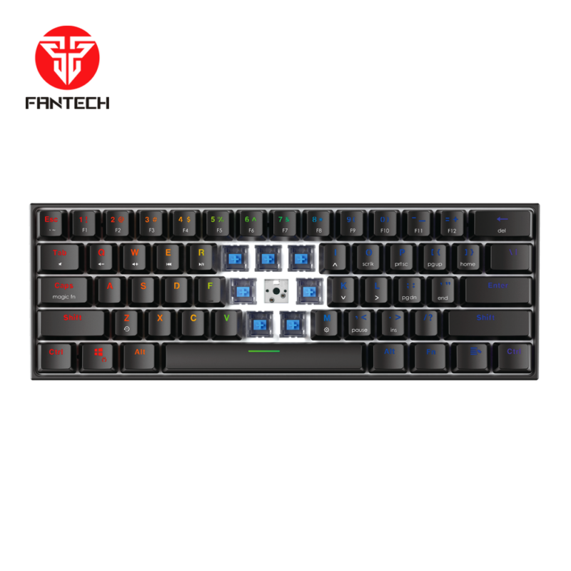 Tastatura Mehanicka Gaming Fantech MK857 RGB Maxfit61 FROST crna Blue switch