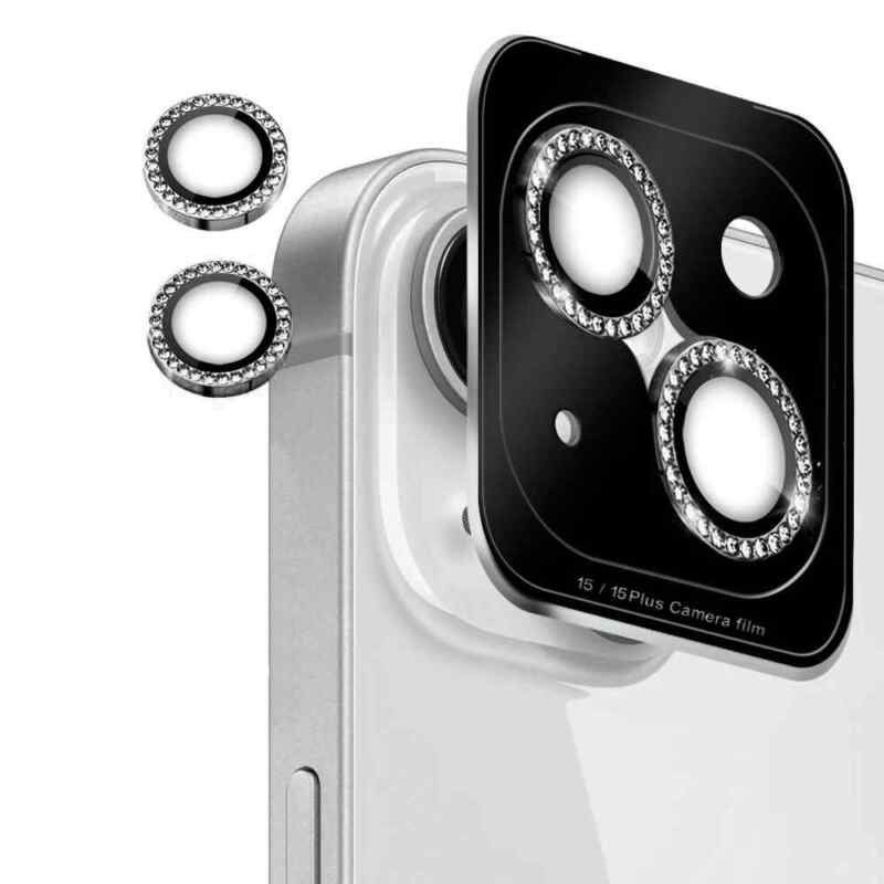 Zastita za kameru Diamond za iPhone 15 6.1 crna