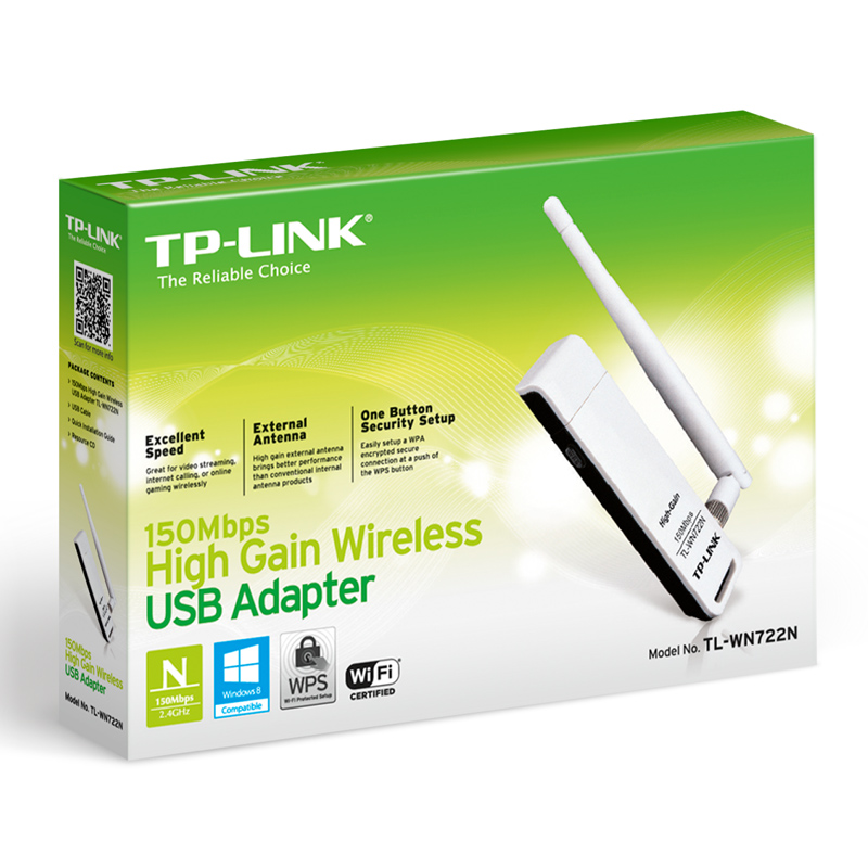 Bežični USB mrezna kartica TP-Link TL-WN722N 150Mbs-2.4GHz-100mW-4dB