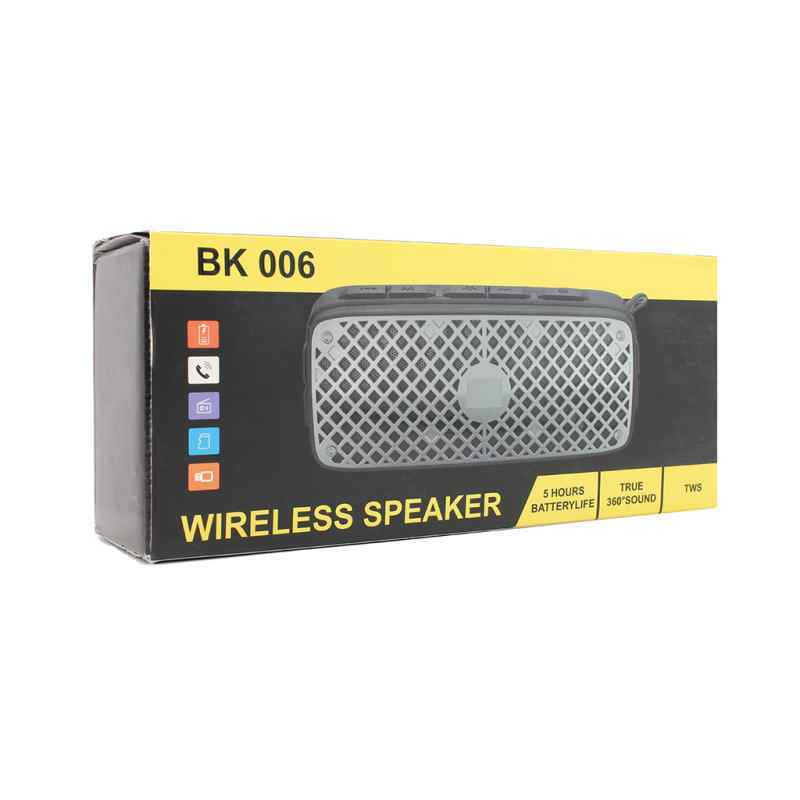 Bluetooth zvucnik BK-006 sivi