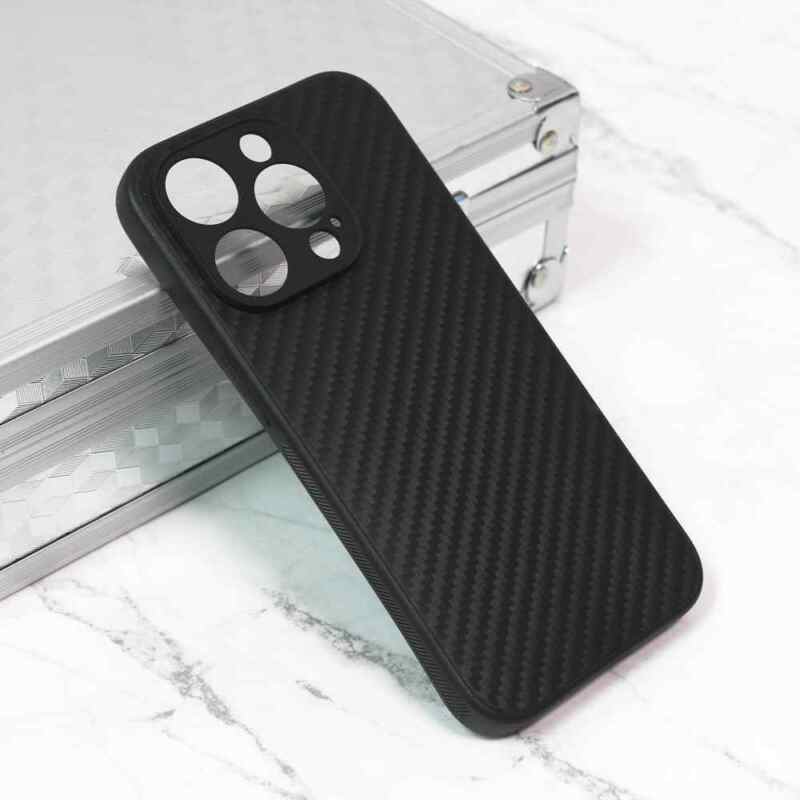 Maska Carbon fiber za iPhone 15 Pro 6.1 crna