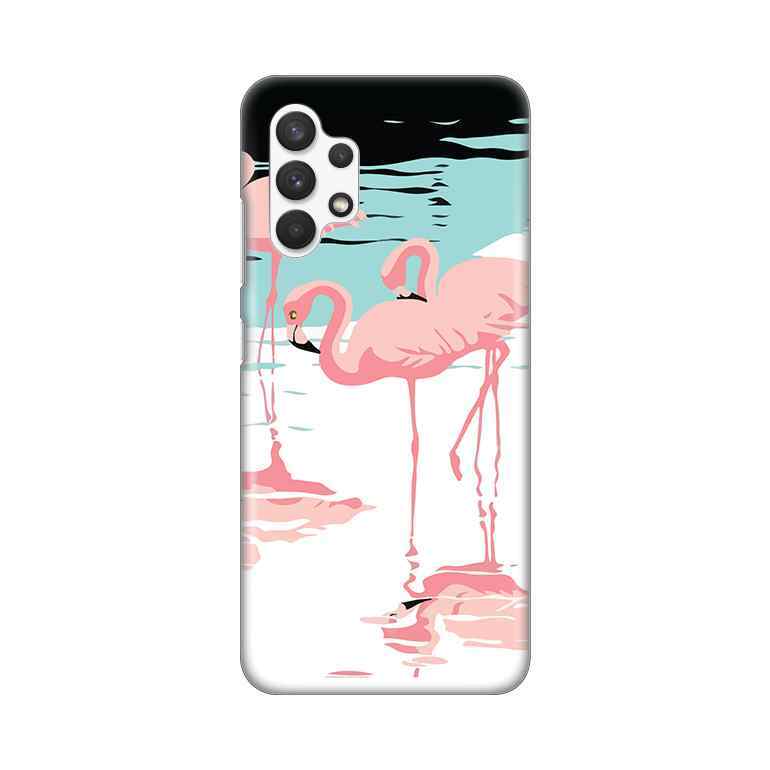Maska silikon Print za Samsung A32 4G Pink Flamingos