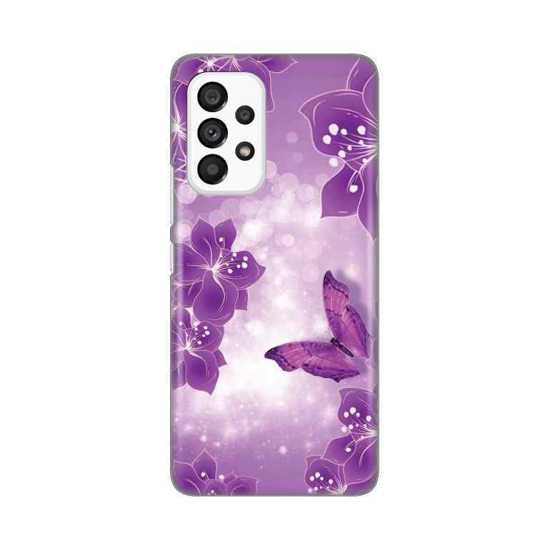 Maska silikon Print za Samsung A53 5G Butterfly And Flowers