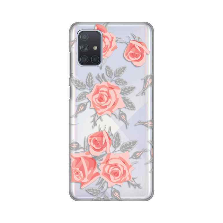 Maska silikon Print za Samsung A71 Elegant Roses