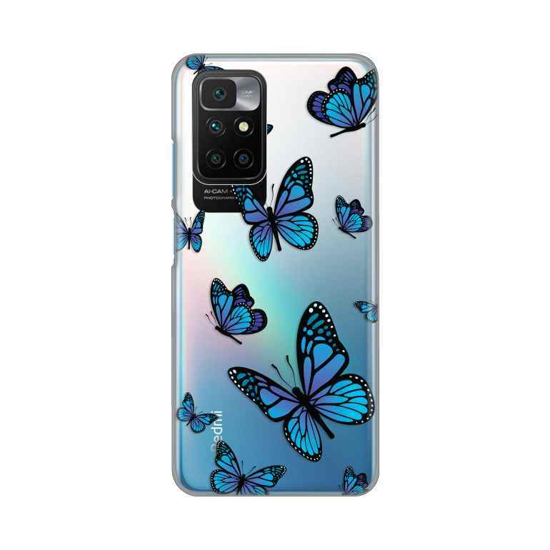 Maska silikon Print za Xiaomi Redmi 10/10 Prime Blue butterfly