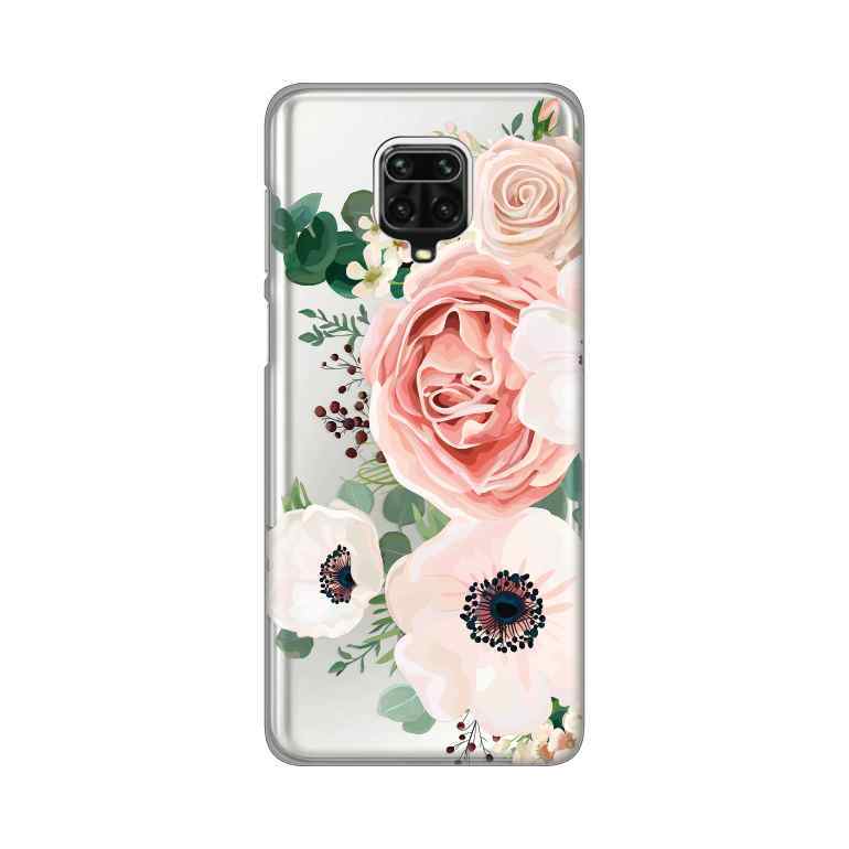 Maska silikon Print za Xiaomi Redmi Note 9 Pro/Note 9 Pro Max/Note 9S Luxury Pink Flowers