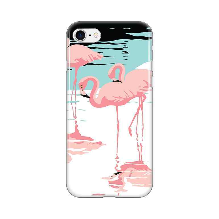 Maska silikon Print za iPhone 7/8/SE 2020/2022 Pink Flamingos