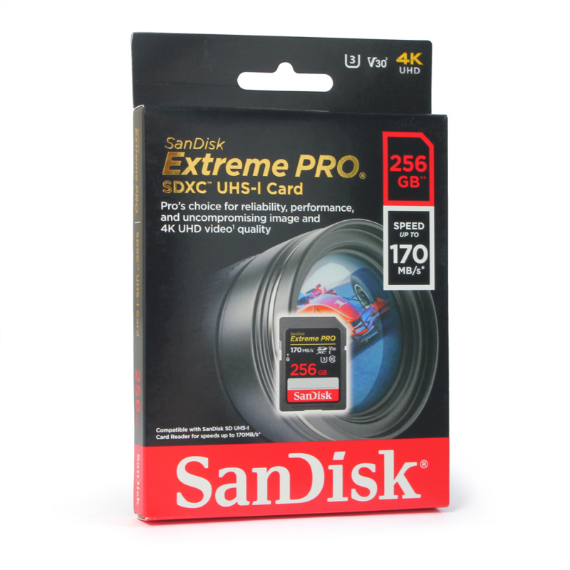 MemorijskaKartica SanDisk SDXC Extreme Pro 256GB 170 MB/s V30 UHS-I U3