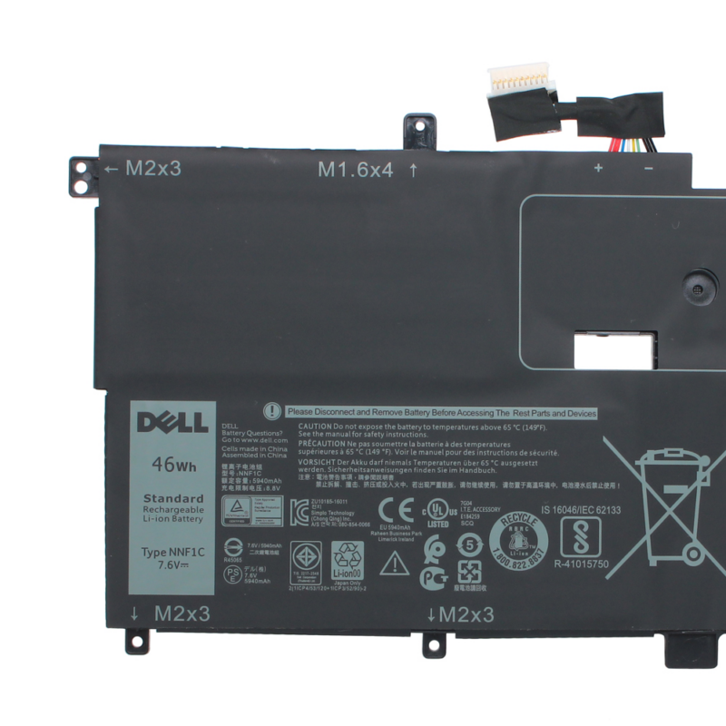 Baterija za laptop Dell Xps 13 9365 7.6V 46WH
