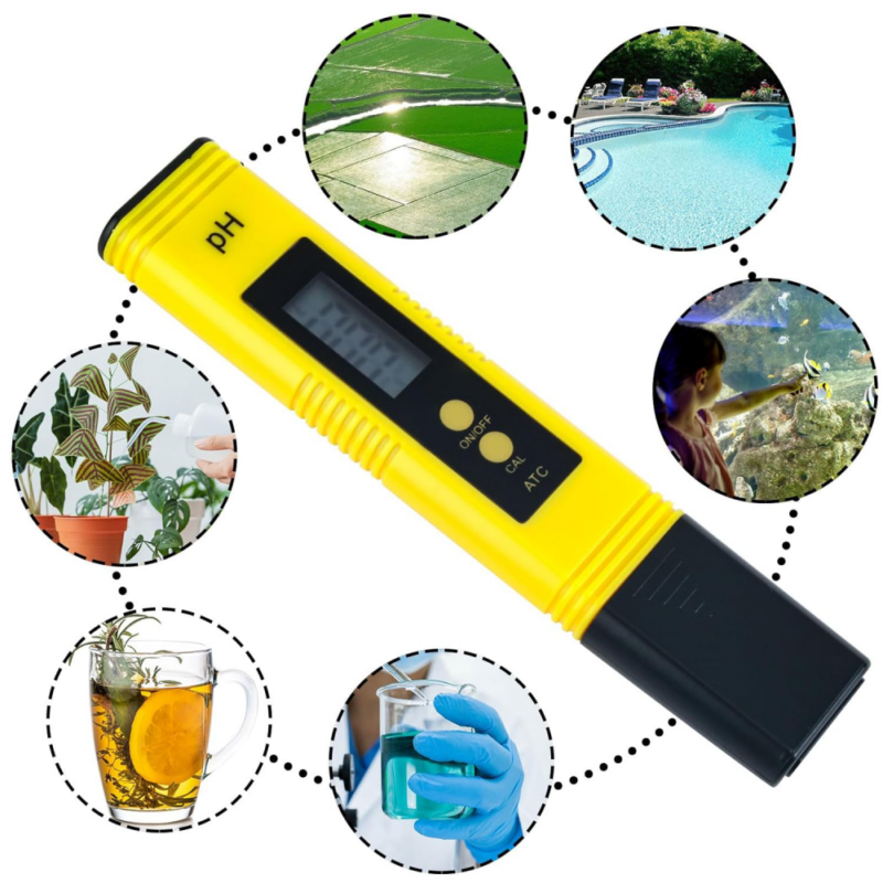 Digitalni PH tester za vodu 0.00-14.00 zuti