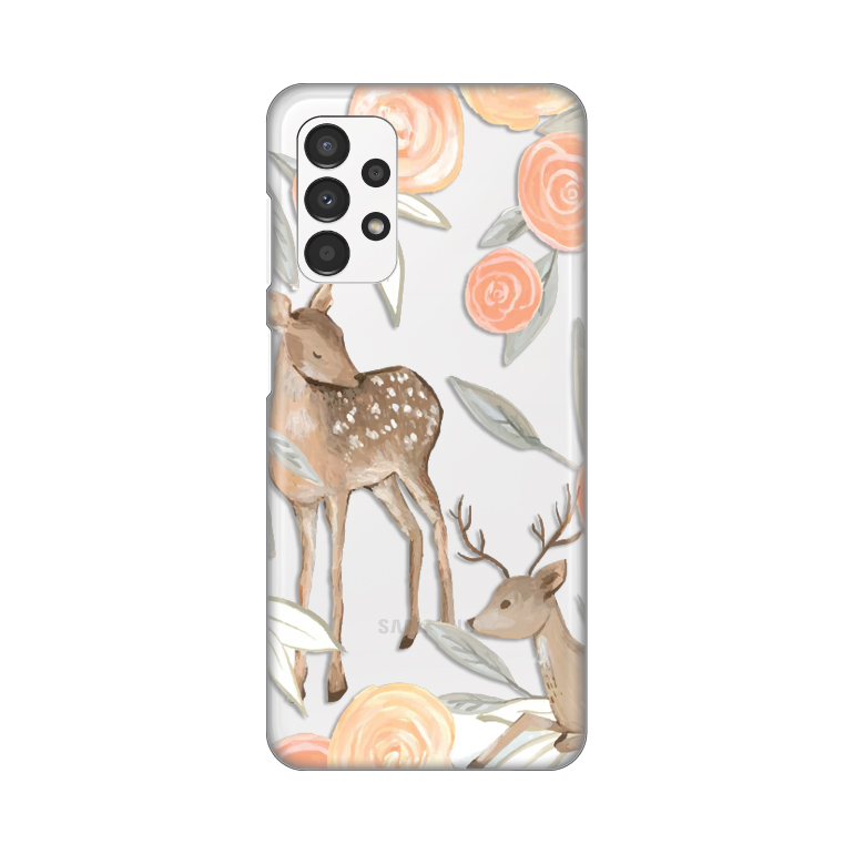 Maska silikon Print za Samsung A13 4G Flower Deer