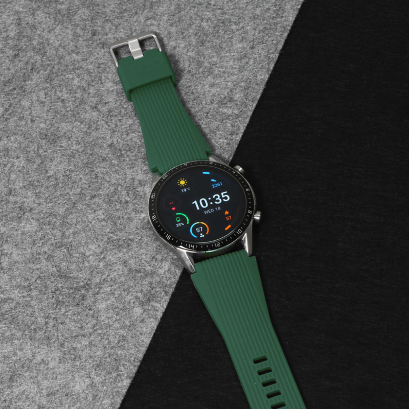 Narukvica relief za smart watch 22mm zelena