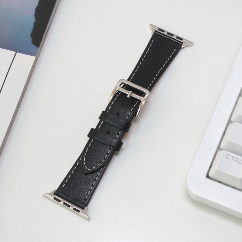 Narukvica rift kozna za Apple watch 42mm crno braon