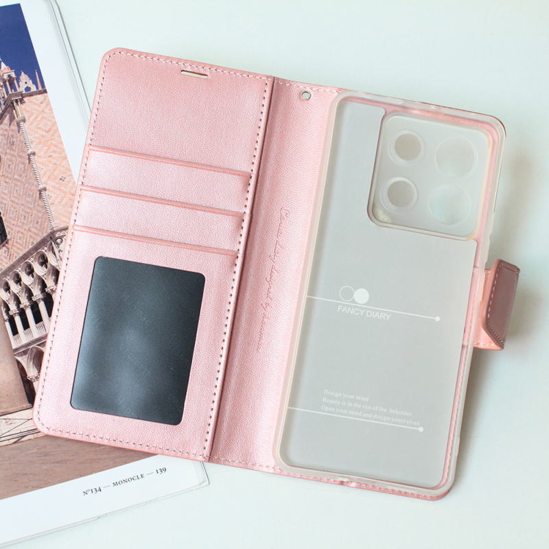 Maska Hanman Canvas za Xiaomi Redmi Note 13 Pro 5G EU roze