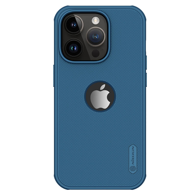 Maska Nillkin Scrub Pro za iPhone 15 Pro 6.1 sa otvorom za logo plava