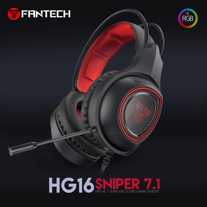 Slusalice Gaming Fantech HG16 Sniper 7.1 crne