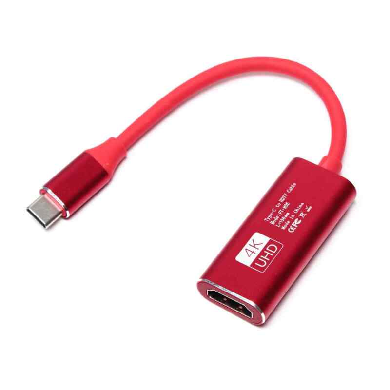 Adapter Type C na HDMI Z crveni