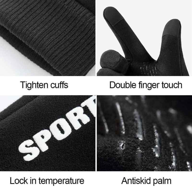 Rukavice za touch screen Sport sive