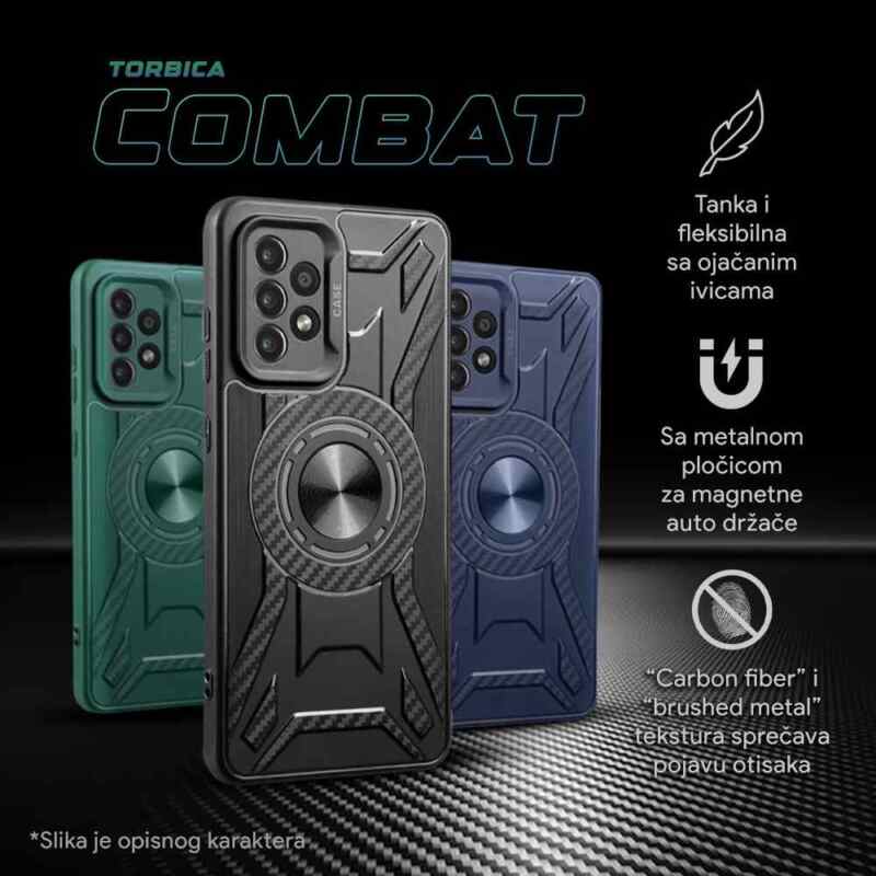 Maska Combat za Samsung A556B Galaxy A55 5G crna