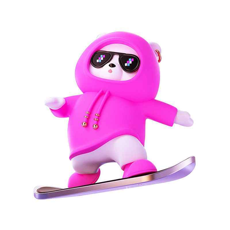 Auto igracka JWD Snowboard Teddy pink