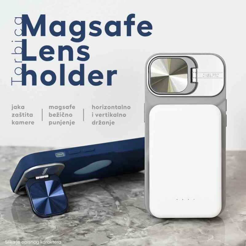 Maska Magsafe Lens holder za iPhone 13 crna
