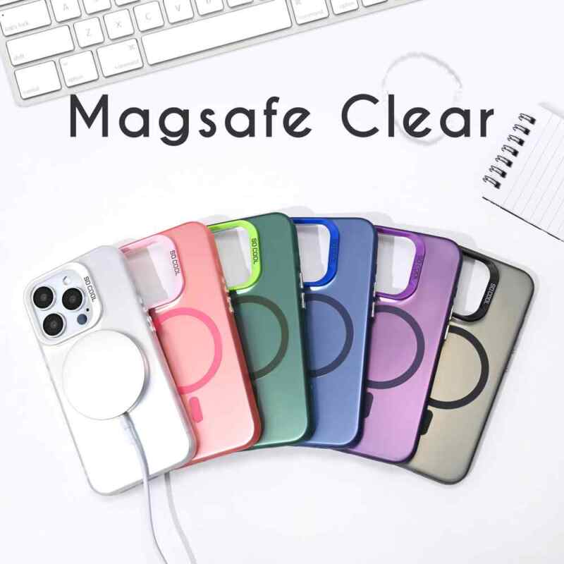 Maska Magsafe Clear za Samsung S918B Galaxy S23 Ultra ljubicasta